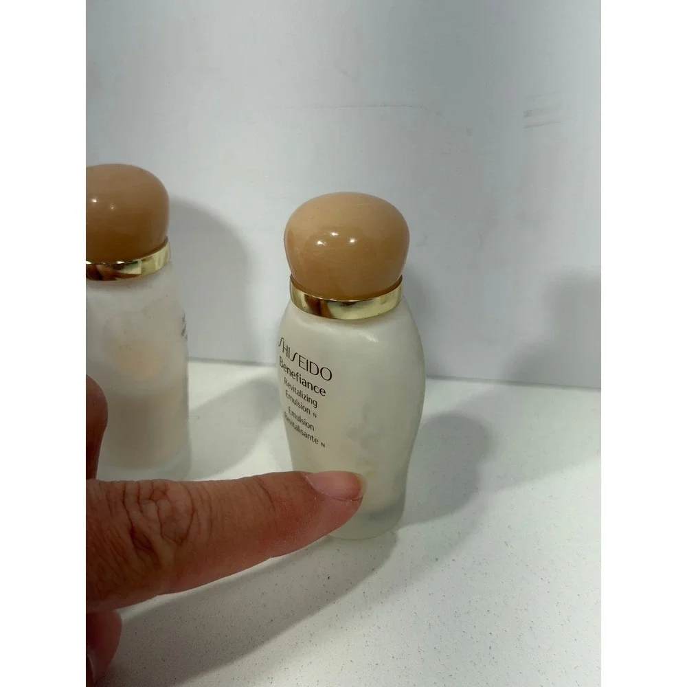 Shiseido Benefiance Revitalizing Emulsion N 15ml .5oz Travel Size Set of 3 New